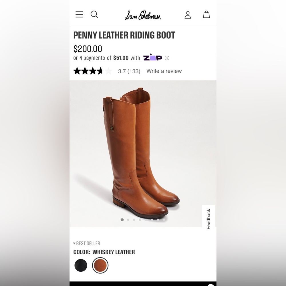 Sam Edelman Penny Leather Riding Boots